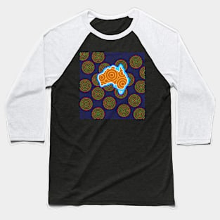 Australia Continent Baseball T-Shirt